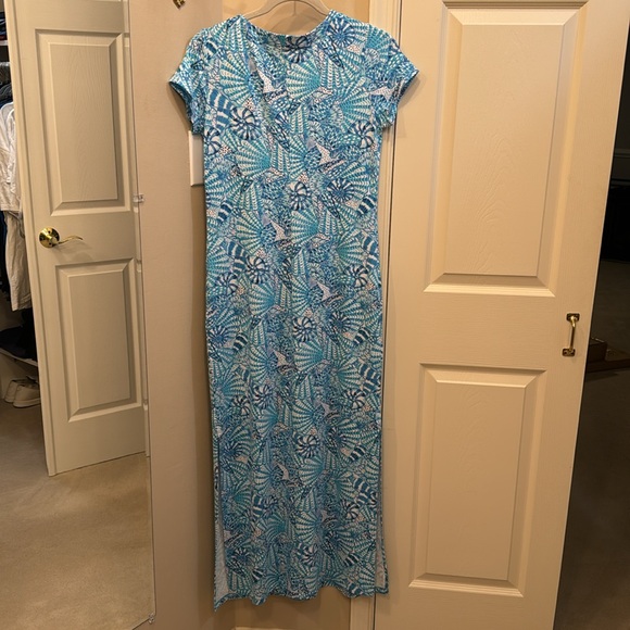 Lilly Pulitzer Sophiletta Short Sleeve Maxi Dress UPF 50+ - Picture 5 of 5